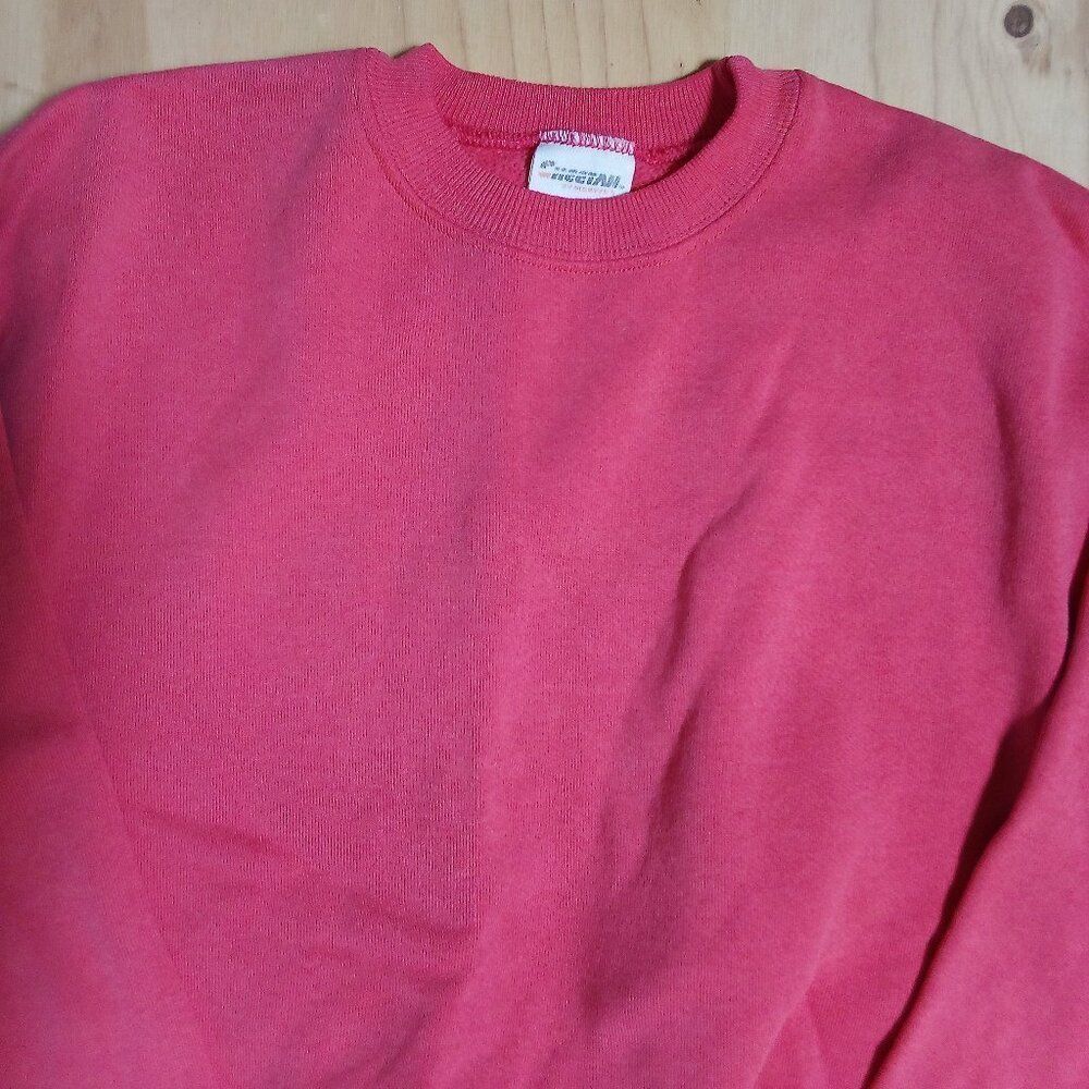 Vintage Cheetah Blank Crewneck Sweatshirt Pink